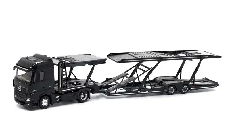 Уникальная модель × крошечный 1:64 Actros двухслойный автомобильный прицеп
