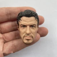 16 male soldier american tough guy barney ross head carving sculpture model accessories fit 12 inch action figures in stock