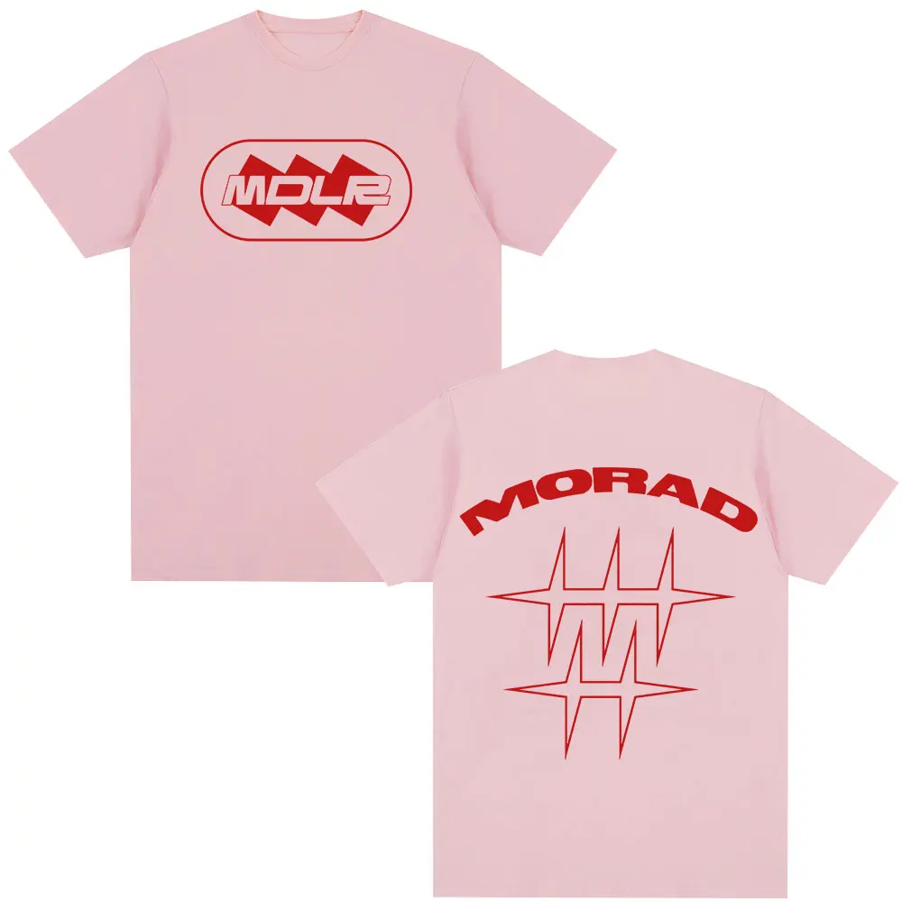 Фото Рэпер Morad MDLR Merch футболка модные уличные футболки в стиле хип-хоп с короткими рукавами мужские и женские летние хлопковые повседневные футболки уличная одежда №4