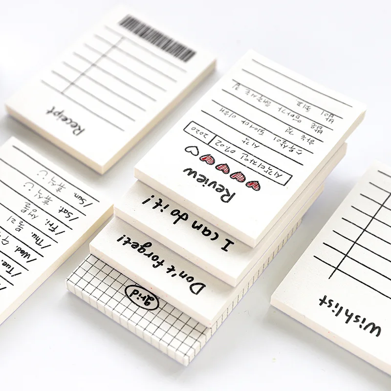 

50sheets/pc Weekly Daily Notepad Memo Pad Notes Paper Writing Pads Scrapbook Decorations Todo List for Planning