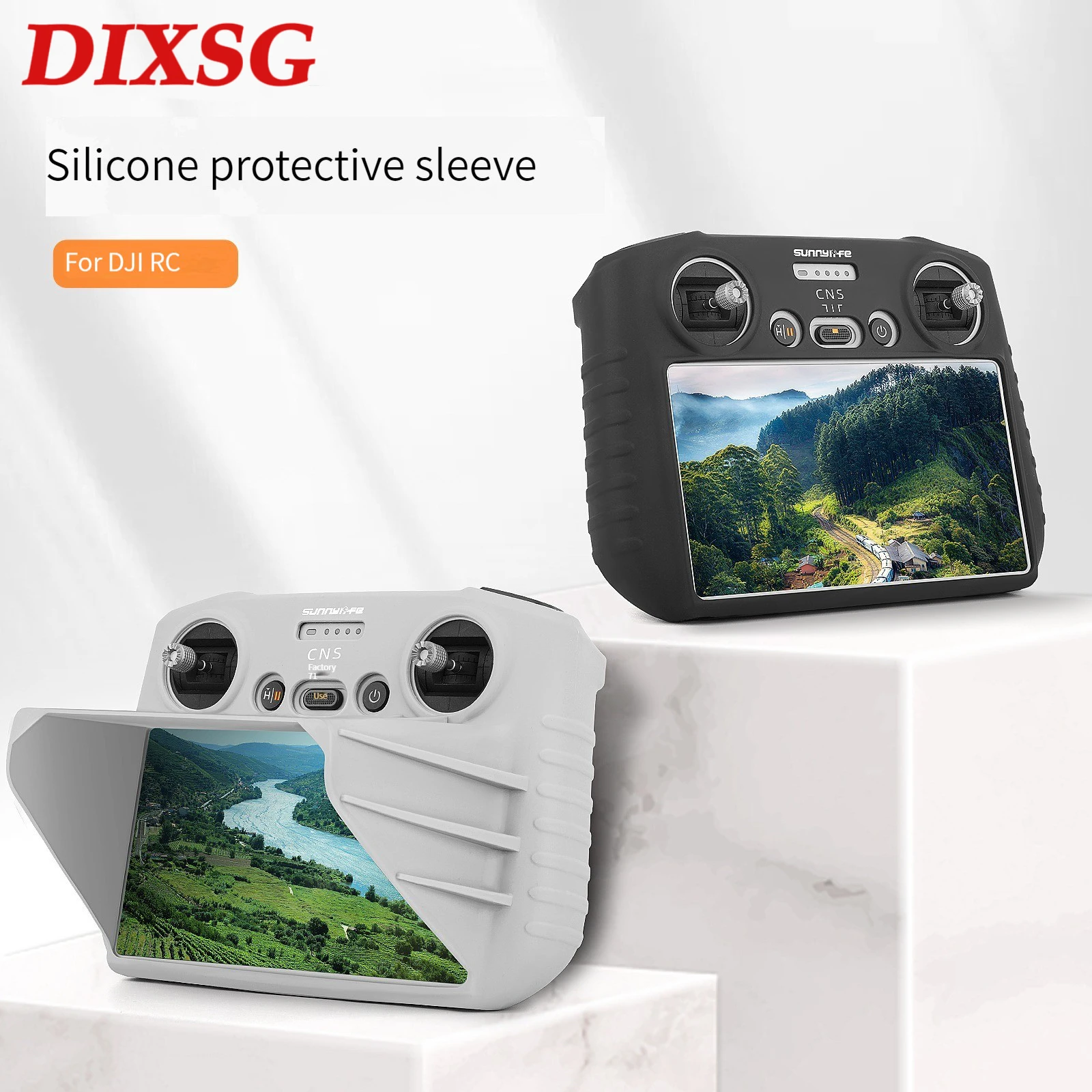

Силиконовый комплект для пульта дистанционного управления DJI RC Mini 3 Pro БПЛА, самолет наружный Защитный чехол противоударный ремень маска акс...