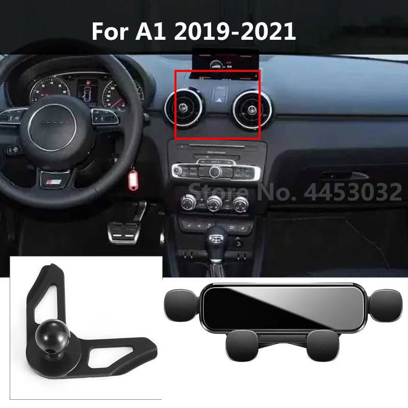 

Автомобильный держатель для Audi A1 Sportback 8XA 8XF 2019-2021 гравитационный кронштейн беззвучный не блокирующий крепление на вентиляционное отверстие...