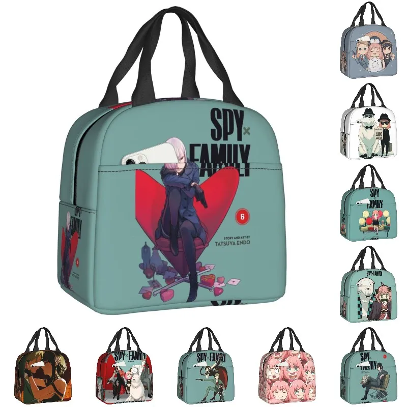 

Custom Spy X Family Lunch Bag Women Thermal Cooler Insulated Lunch Boxes for Children School Fruit Fresh Storage Bag