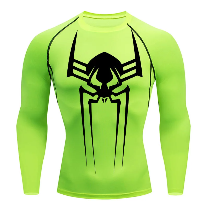 

2023 Sports Top Quick Dry Men's Compression Shirt Long Sleeve Second Skin Gym Workout Short Fitness Running T-Shirt Men Wear