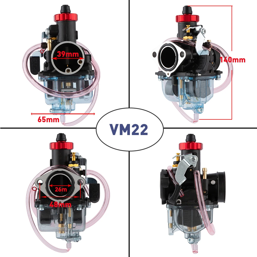 Карбюратор VM22 26 мм цинковый для питбайка Mikuni 110cc 125cc 140cc Lifan YX Zongshen XR50 CRF70 KLX BBR Apollo