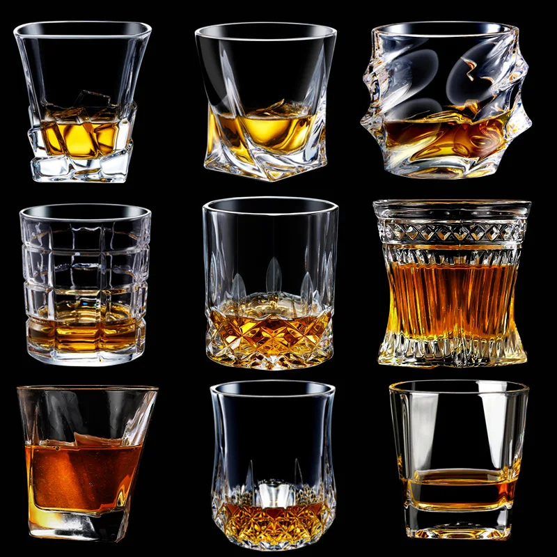 

European style whiskey glass home glass wine glass crystal wine glass bar spirit glass beer glass wine set hot sale good quality