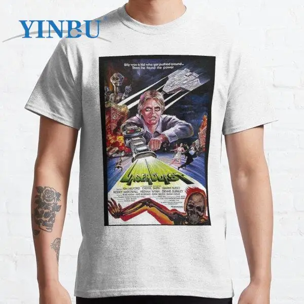 

Футболки бренда YINBU с принтом LASERBLAST, Высококачественная Мужская футболка с коротким рукавом, графическая футболка