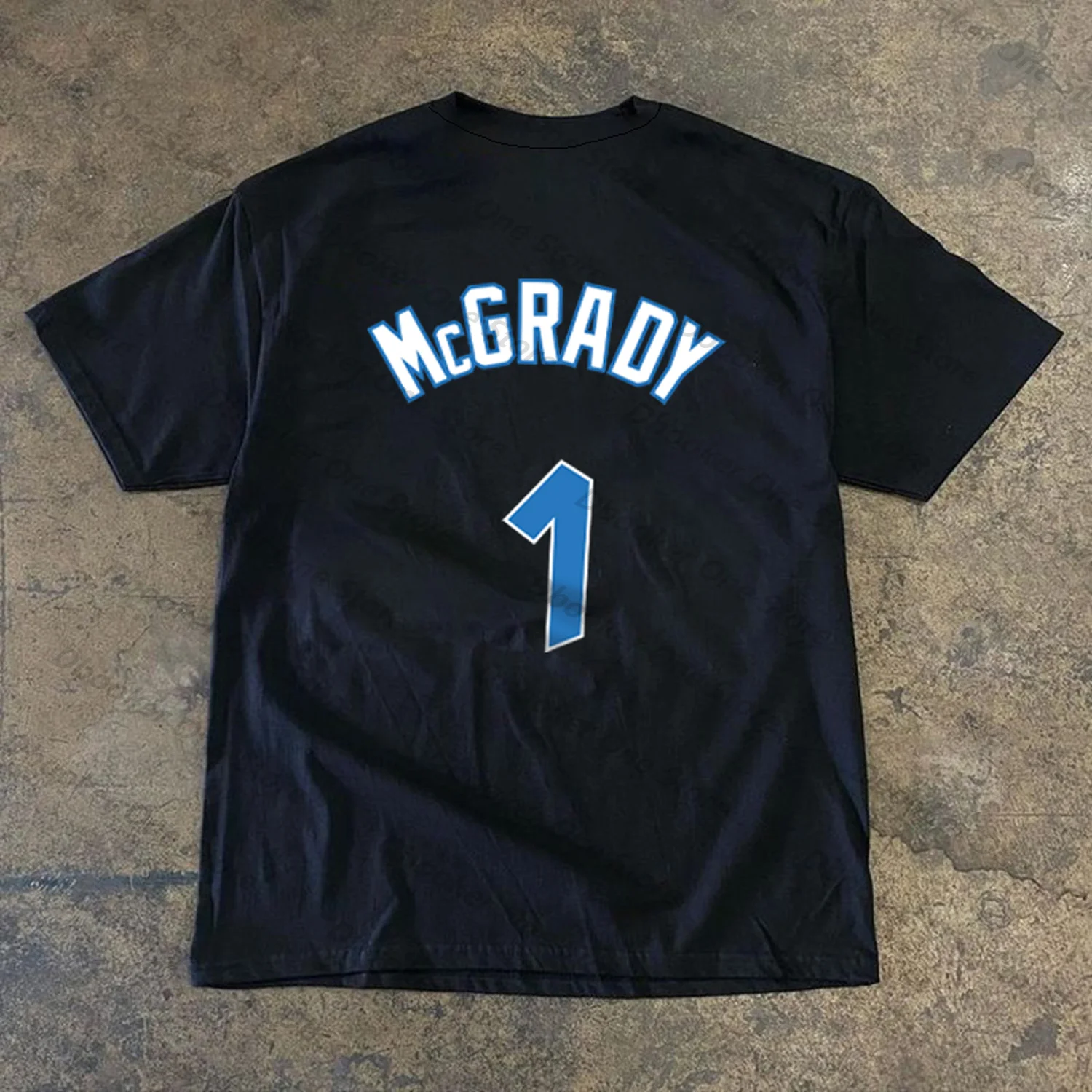 Magic Mcgrady &amp O'neal 260 Г Тяжелая Хлопковая Футболка Винтажная Уличная Одежда С