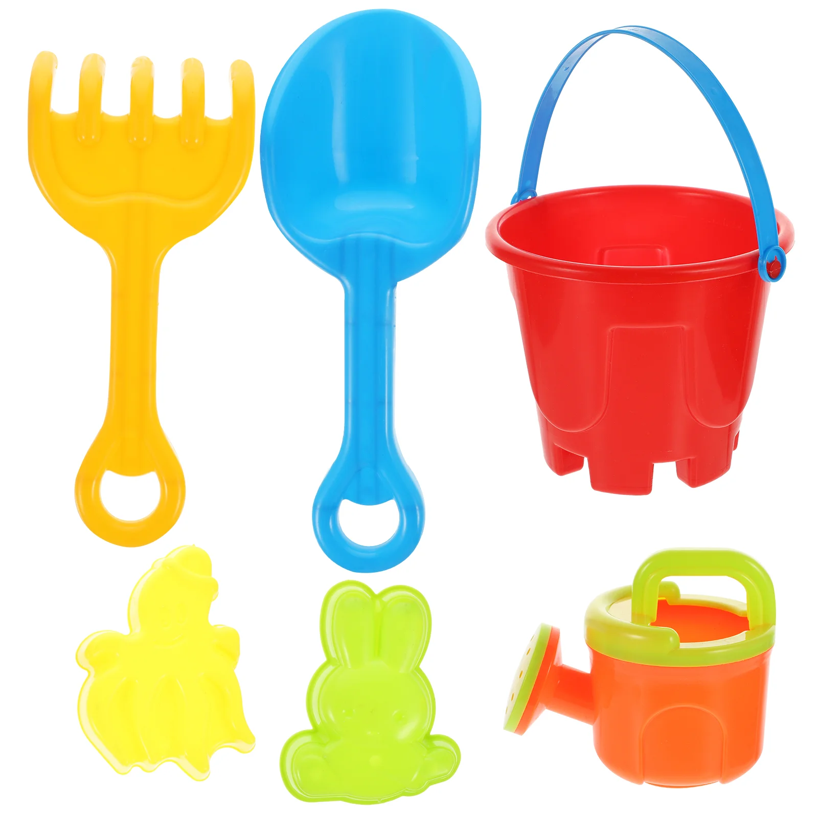 

1 set of Kids Beach Toys Kids Outdoor Toys Summer Sand Toys Set Contain Beach bucket, Molds, and Watering Can