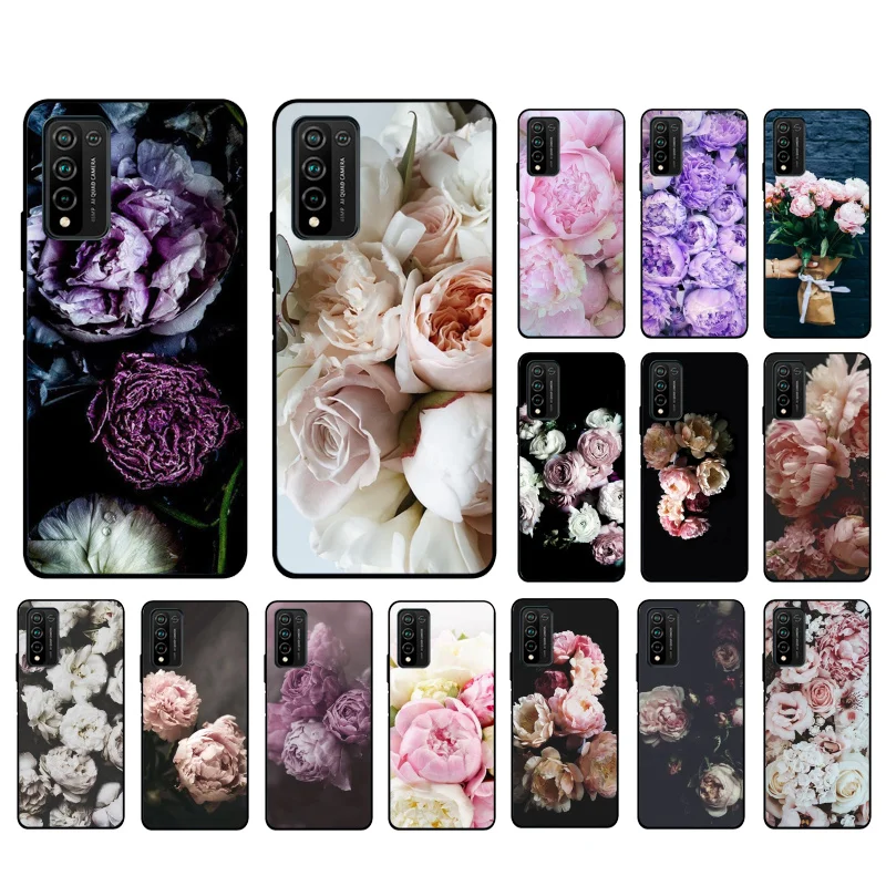 

Peony Phone Case for Huawei Honor 50 10X Lite 20 7A 7C 8X 9X Pro 9A 8A 8S 9S 10i 20S 20lite 7X 10 lite