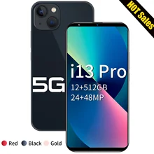 Global Version i13Pro Max 5G Mobile Phone 6.3 Inch Full Screen 12GB RAM 512GB ROM Celular Smartphone Cellphone Android Handphone