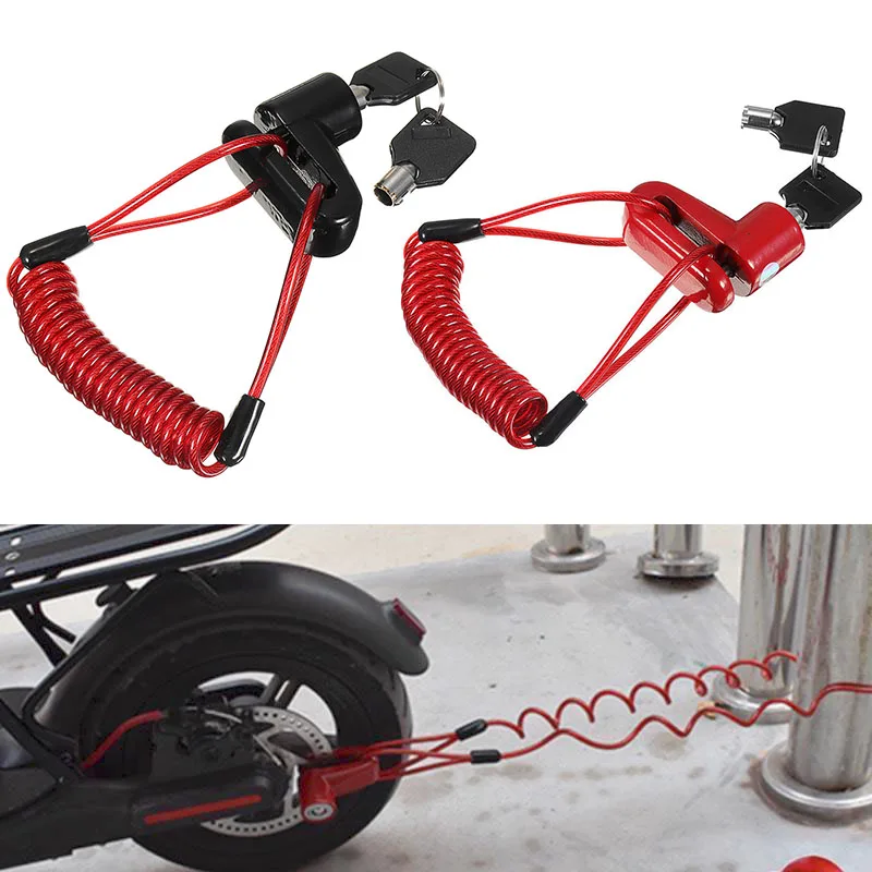 

High Quality 1 Set Anti-Theft Bicycle Electric Scooter Disc Brake Wheels Lock For Xiaomi Mijia M365 Cycling Scooters Accessories