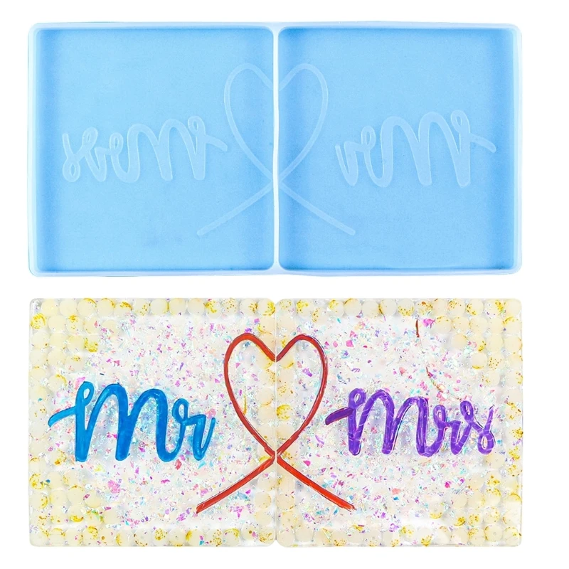 

Epoxy Resin Placemat Mold Used to Make Artificial Pieces Coasters Dropship