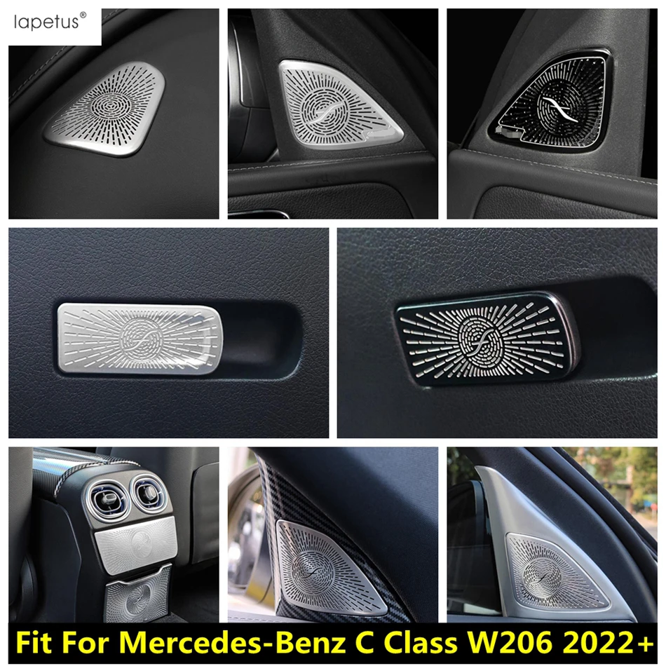 

Pillar A Speaker Glove Box Dashboard Air Vent Armrest Anti Kick Panel Cover Kit Trim For Benz C Class W206 2022 2023 Accessories