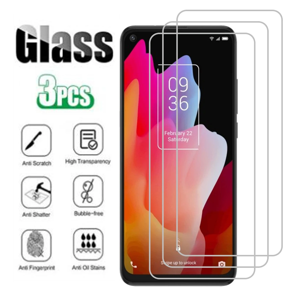 3 шт., Защитное стекло для TCL PLEX T780H 6,53 дюйма