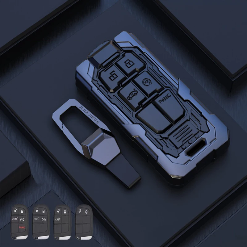 

Чехол для автомобильного ключа из цинкового сплава, ФОБ для Jeep Renegade Compass, Grand Cherokee, для Chrysler 300C, Wrangler, Dodge, автомобильные аксессуары