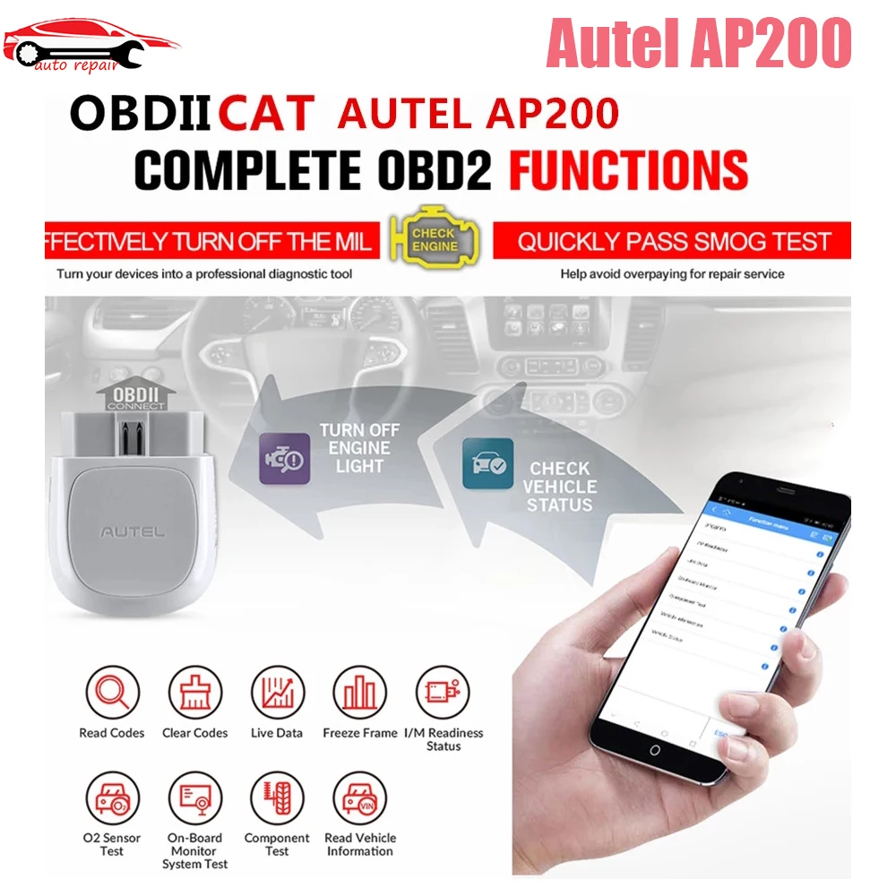 

Autel AP200 AP 200 Bluetooth OBD2 сканер считыватель кодов полная система автомобильный OBD TPMS MaxiAP AP200 Автомобильные диагностические инструменты PK MK808