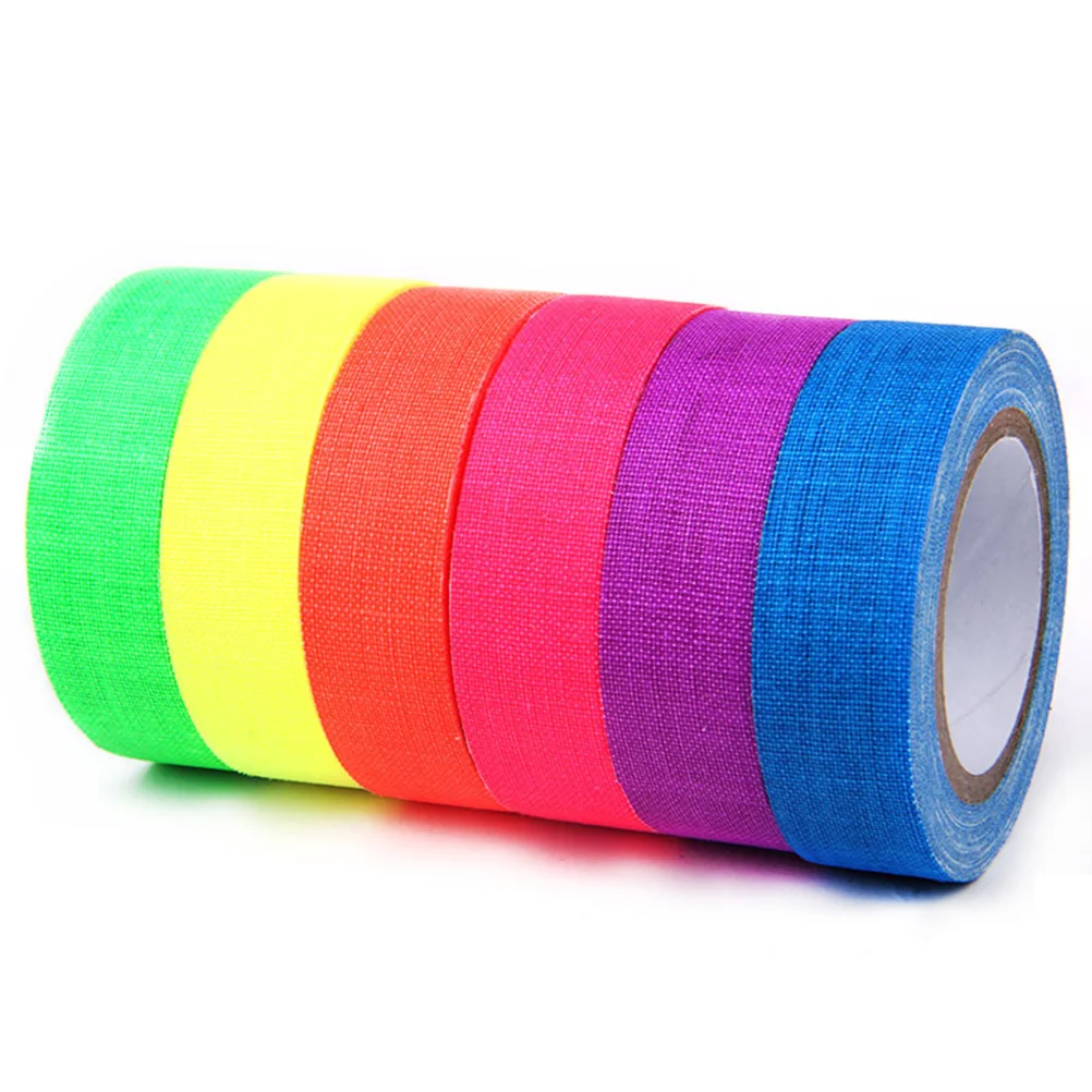 

Fluorescent Tape Blacklight Reactive Adhesive Tape for Party Craft Making Studio Stage