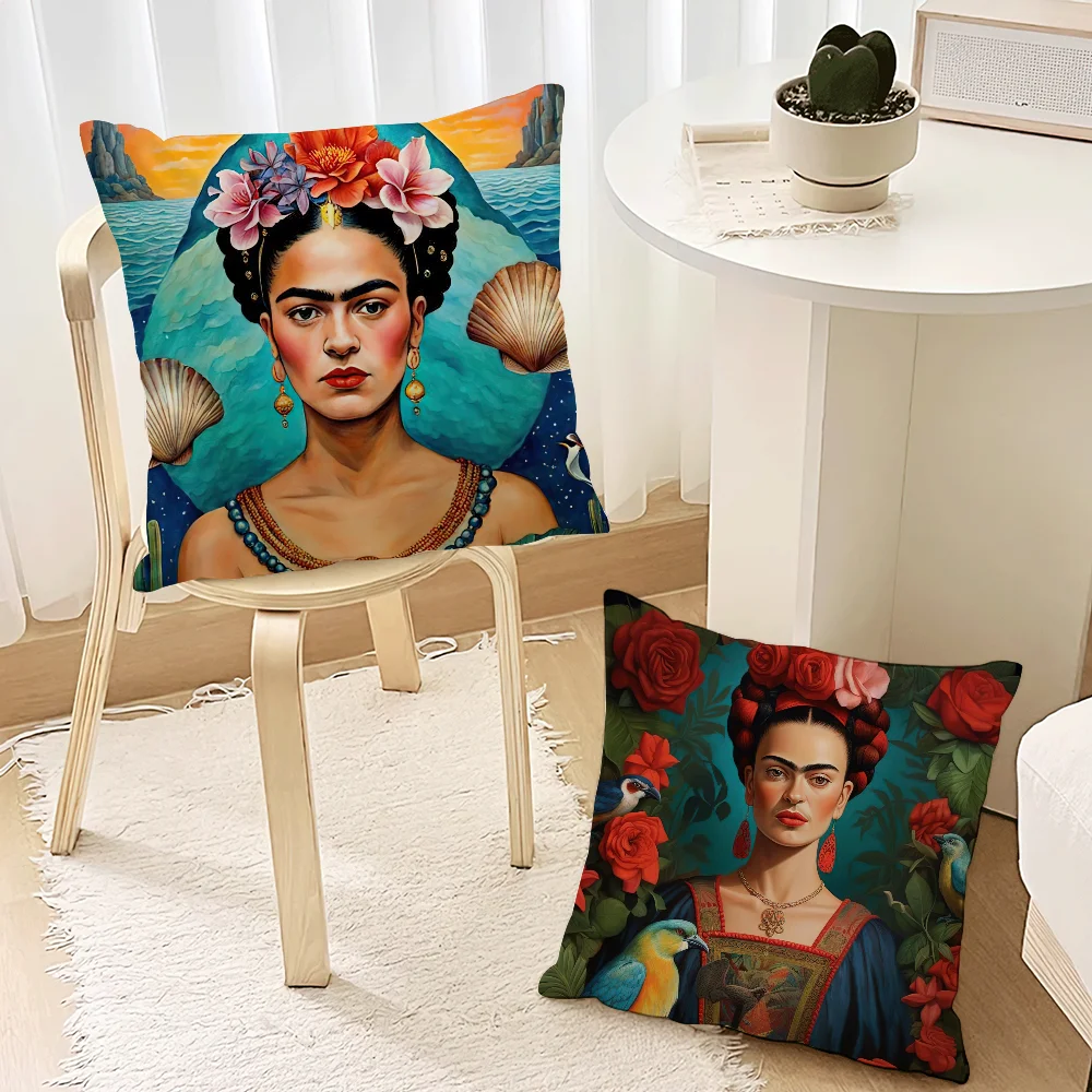 Модная наволочка F-Frida K-KahlosS для гостиной акцент диван поддержка спины квадратная
