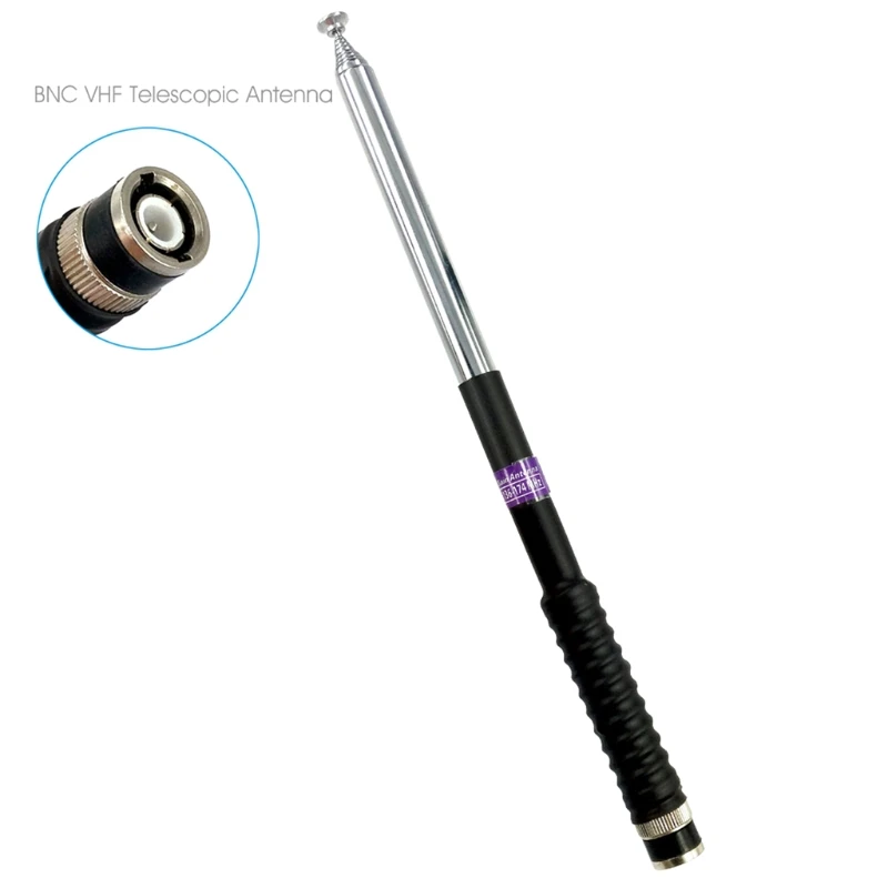 

2022 New Telescopic BNC Antenna For ICOM V8 V80 IC-V82 IC-U82 TK310 Walkie Talkie Two Way Radio VHF 136-174MHz FP10120