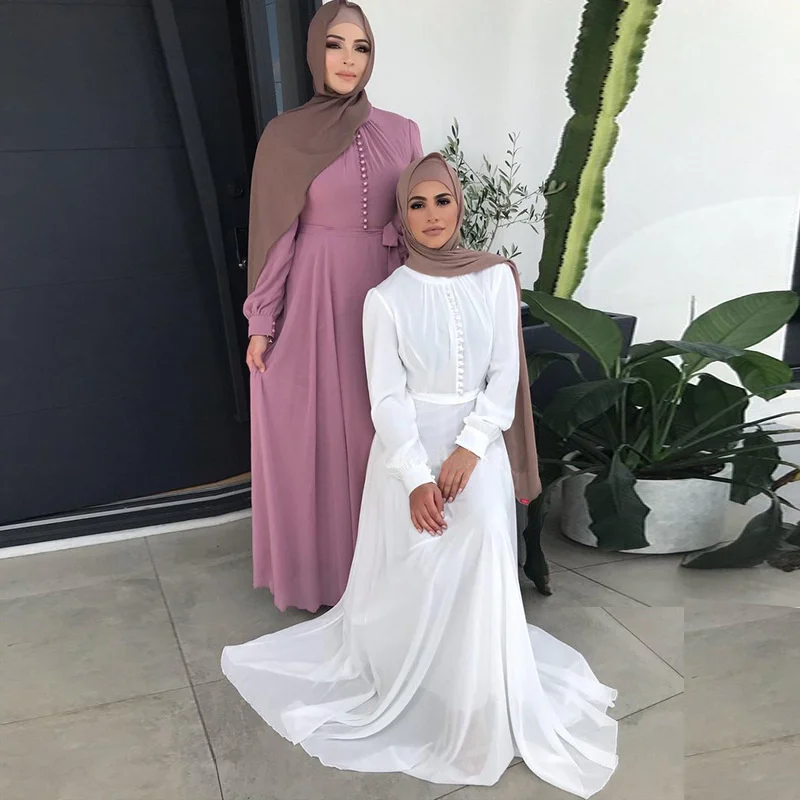 Модные Рамадан ИД Мубарак кафтаны Abayas для женщин женский халат для женщин Musulmane Дубай Турция ислам Пакистан арабское мусульманское платье