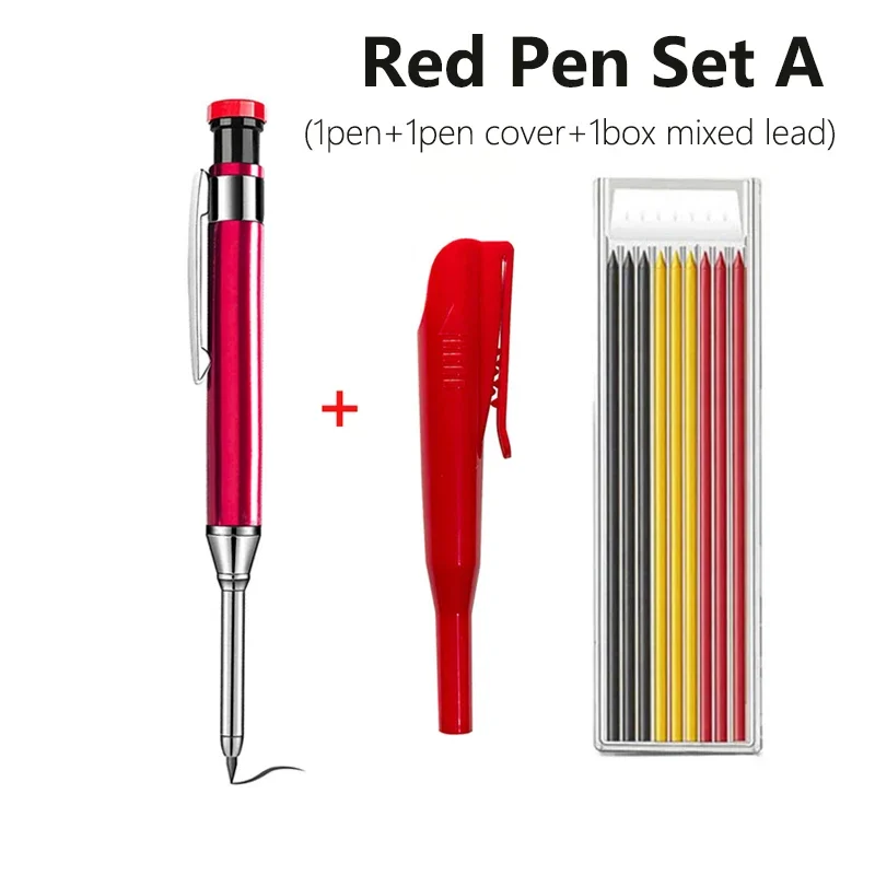 

Механические карандаши MROOFUL 2.8 мм, металлические, 2B, красный/черный/синий