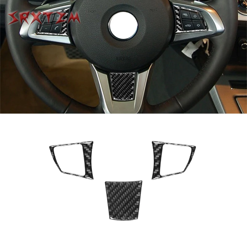 

Car Steering Wheel Trim Sticker Carbon Fiber DecorateFor BMW Z4 E89 2009-2016 Automobile parts and interior decoration