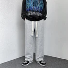 Разборные 2022 осень зима брюки мужские однотонные свободные брюки с эластичной резинкой на талии мужские повседневные широкие брюки для мужчин