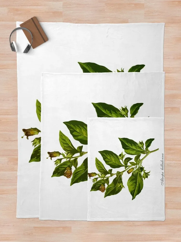 Черная смертоносная ночнушка (Атропа Белладонна) плед на диван очень большие