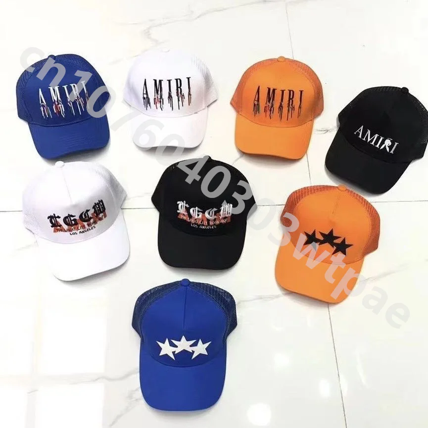 

Amiri-GLND Men Women Adjustable Truckerhats Peaked Baseball Caps Fashion High Street Snapbacks Leisure Summer Sun Hats