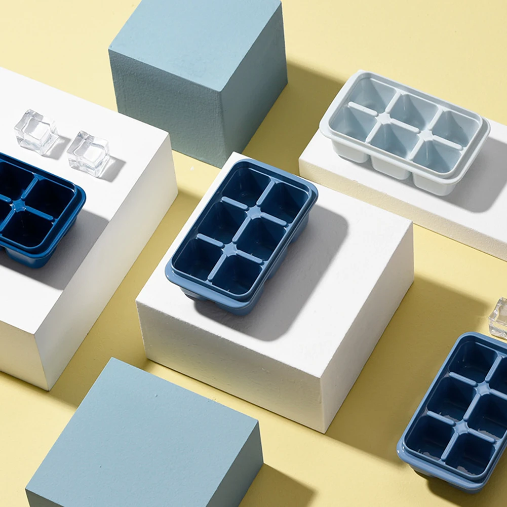 

1PCS Household Refrigerator Ice Box Ice Cube Mold Nordic Contrasting Color Creative Ice Box Ice Cube Mold Kitchen Bar Tool
