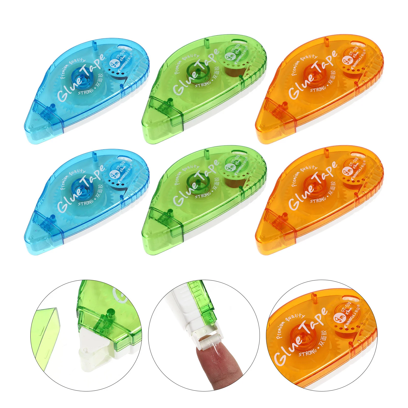 

Adhesive Runner Permanent Tape Double Stickers Glue Roller Sided Dot Applicator Scrapbook Mini Dispenser Photo Sticky Waterproof