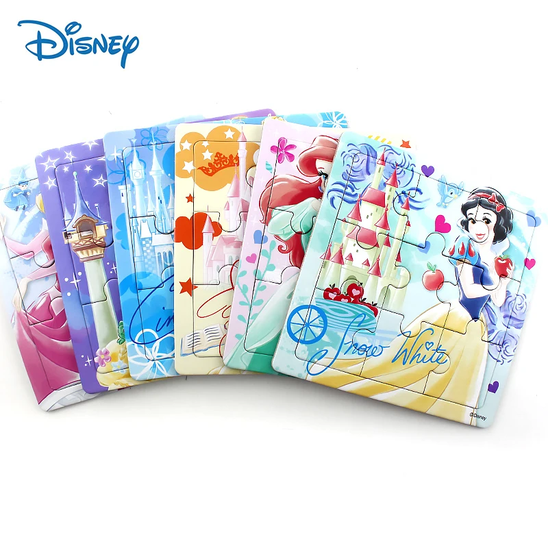 

Set of 6 Disney Paper Frame Puzzle 9/16/20 Pieces Educational Learning Toys for Kids 2-4 Years Old Frozen Thomas and Friends