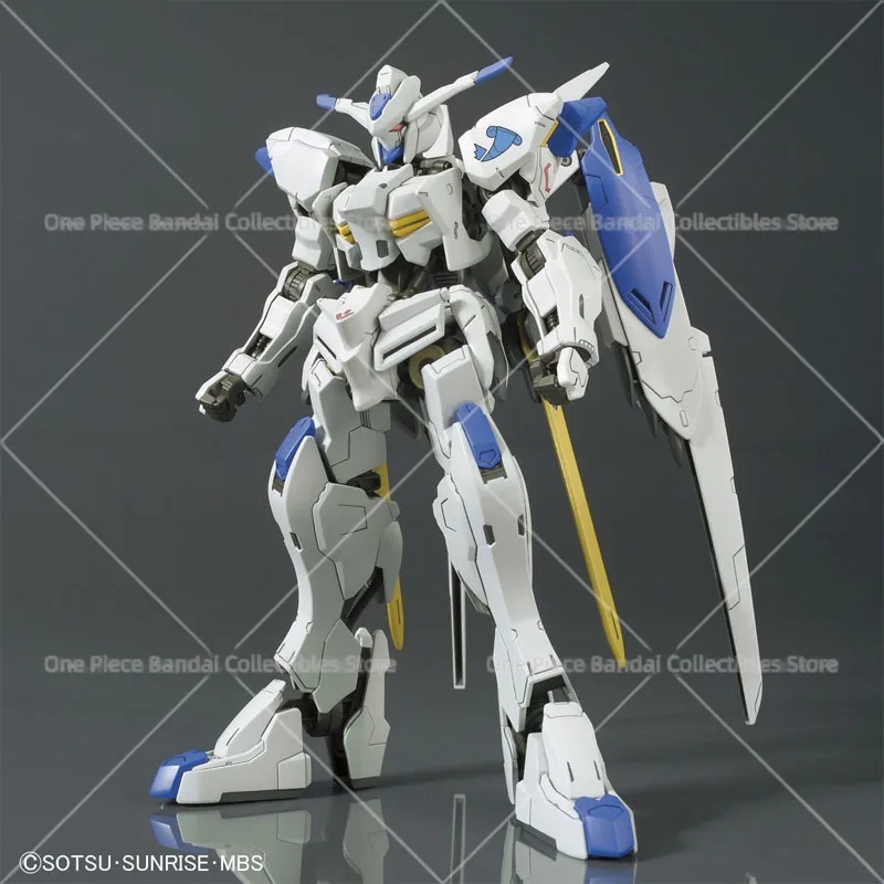 Фото Оригинальная фигурка Bandai Gundam, модель-конструктор, аниме-фигурки HG IBO 1/144 Gundam Bael, коллекционная модель, фигурка для мальчиков, игрушка. №3