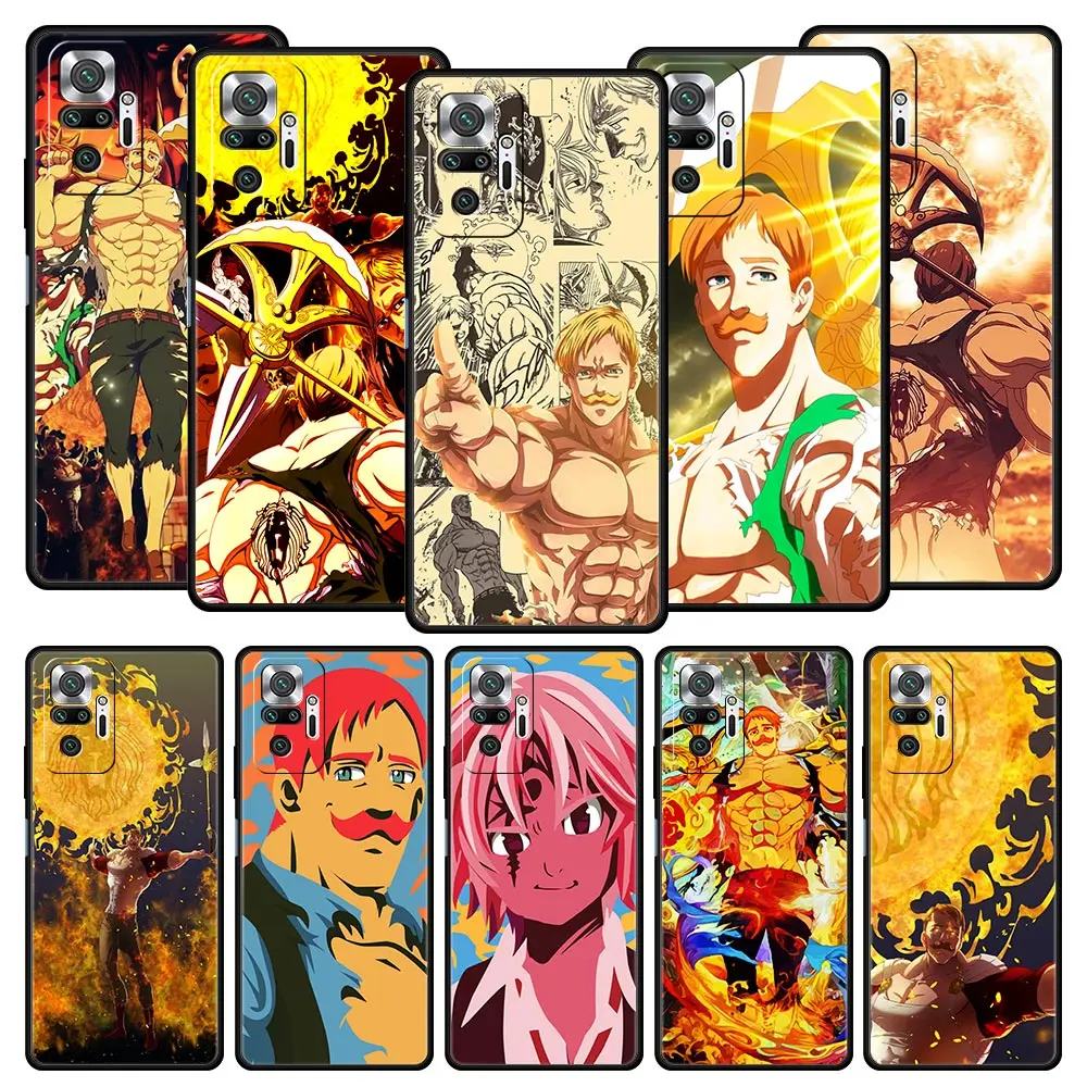 

Soft TPU Phone Case For Xiaomi Redmi Note 10 11 9 8 Pro 9S 7 8T 9T 9A 8A 9C K50 K40 Gaming Cover Escanor The Seven Deadly Sins