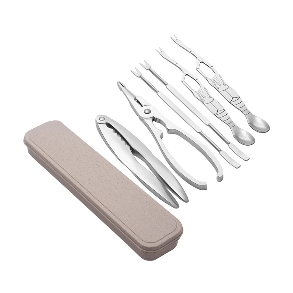 

Crab Lobster Seafoodleg Set Tools Tool Utensilsforks Scissors Picks Plier Fork Shellers Shrimp Sheller Eating Opener Kit