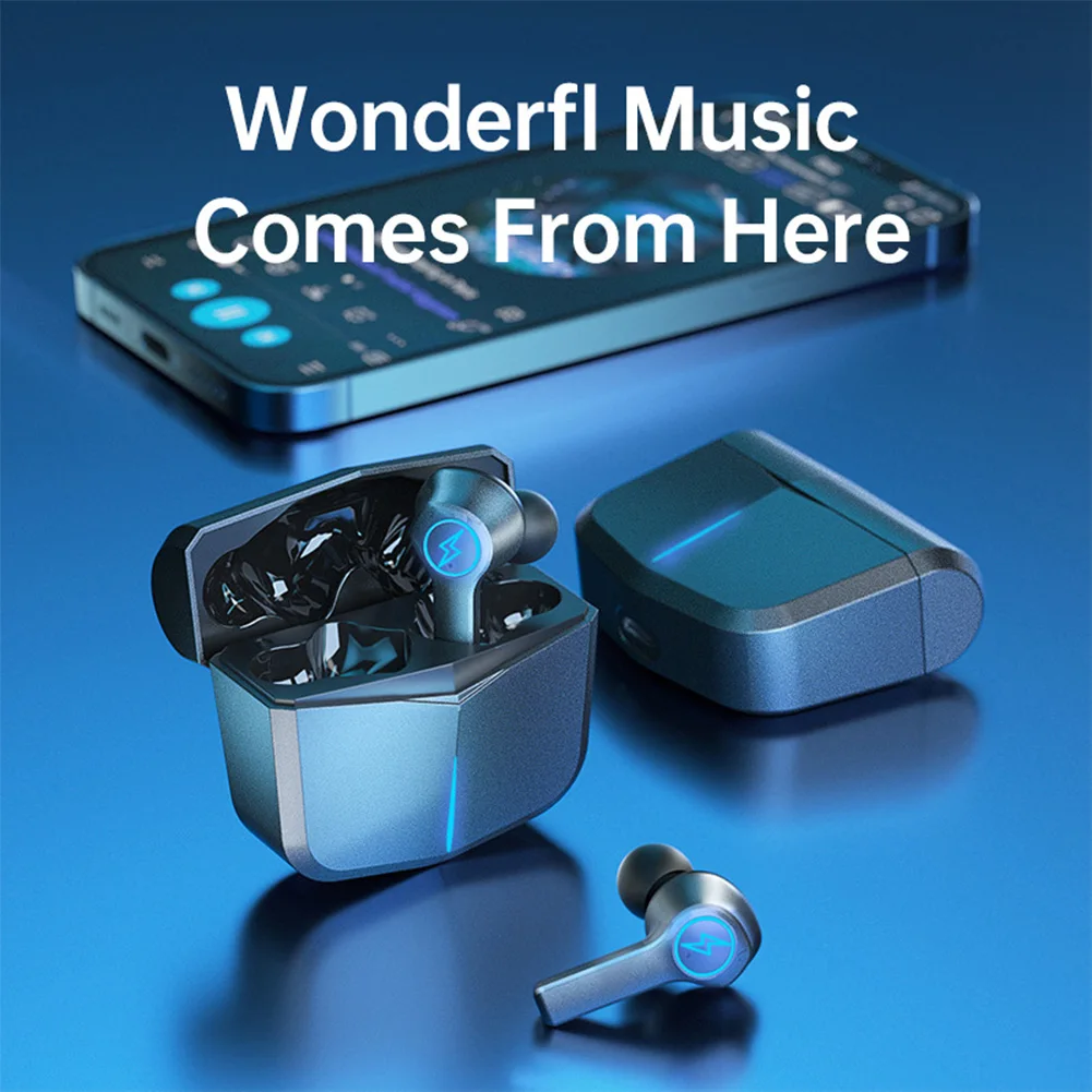 

TWS02 Wireless Mic 5.0 Earphones 400mAh Charging Box Mic Headphones Music Bluetooth-compatible Stereo Sports Volume Control