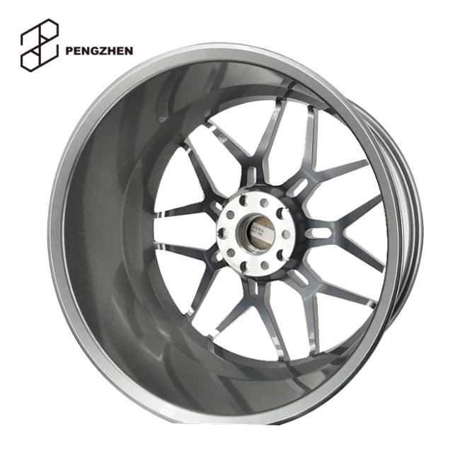 Фото Кованые диски Custom Matte Black Y Staggered 7 Double Spokes 5x120 с глянцевым покрытием, 21 дюйм, для BMW №3