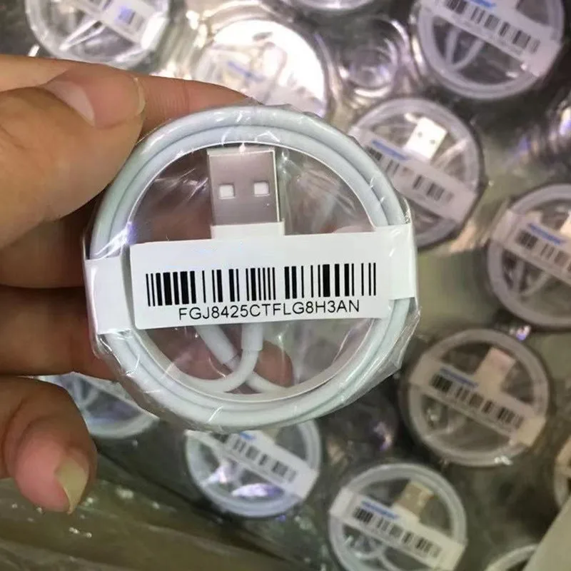 

10pcs 8IC E75 Chip USB Cable Foxconn Quality Fast Charge Cable For Phone 14 13 12 11 Pro Max Plus XS XR 7 8 6S Plus 1m Cabo USB