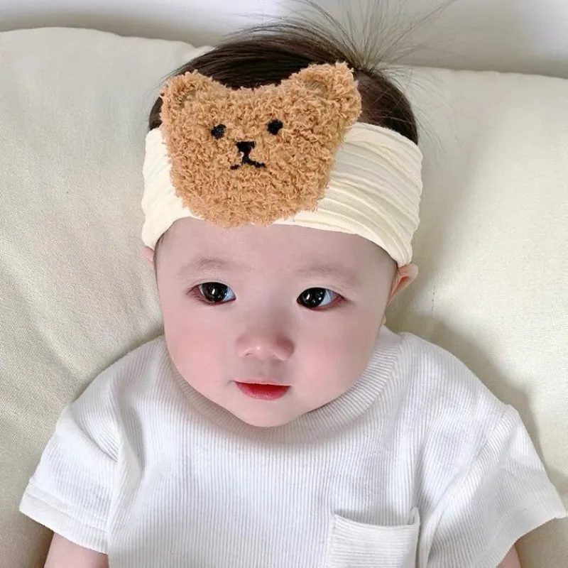 

Bowknot Hair Bands Cute Newborn Baby Headband For Girls Elastic Knit Children Turban Baby Bows Soft Nylon Kids Headwear Hair