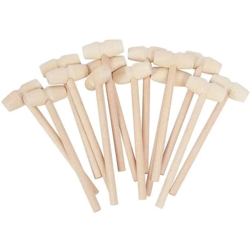 

5/10pcs Mini Wooden Hammer Pounder Replacement Wood Mallets Crab Seafood Crackers Kids Toys Wedding Birthday Party Decoration