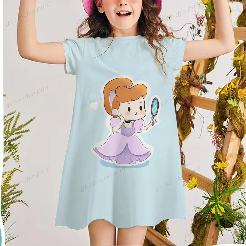 Элегантное платье-футболка с изображением Русалочки Ариэль из мультфильма -