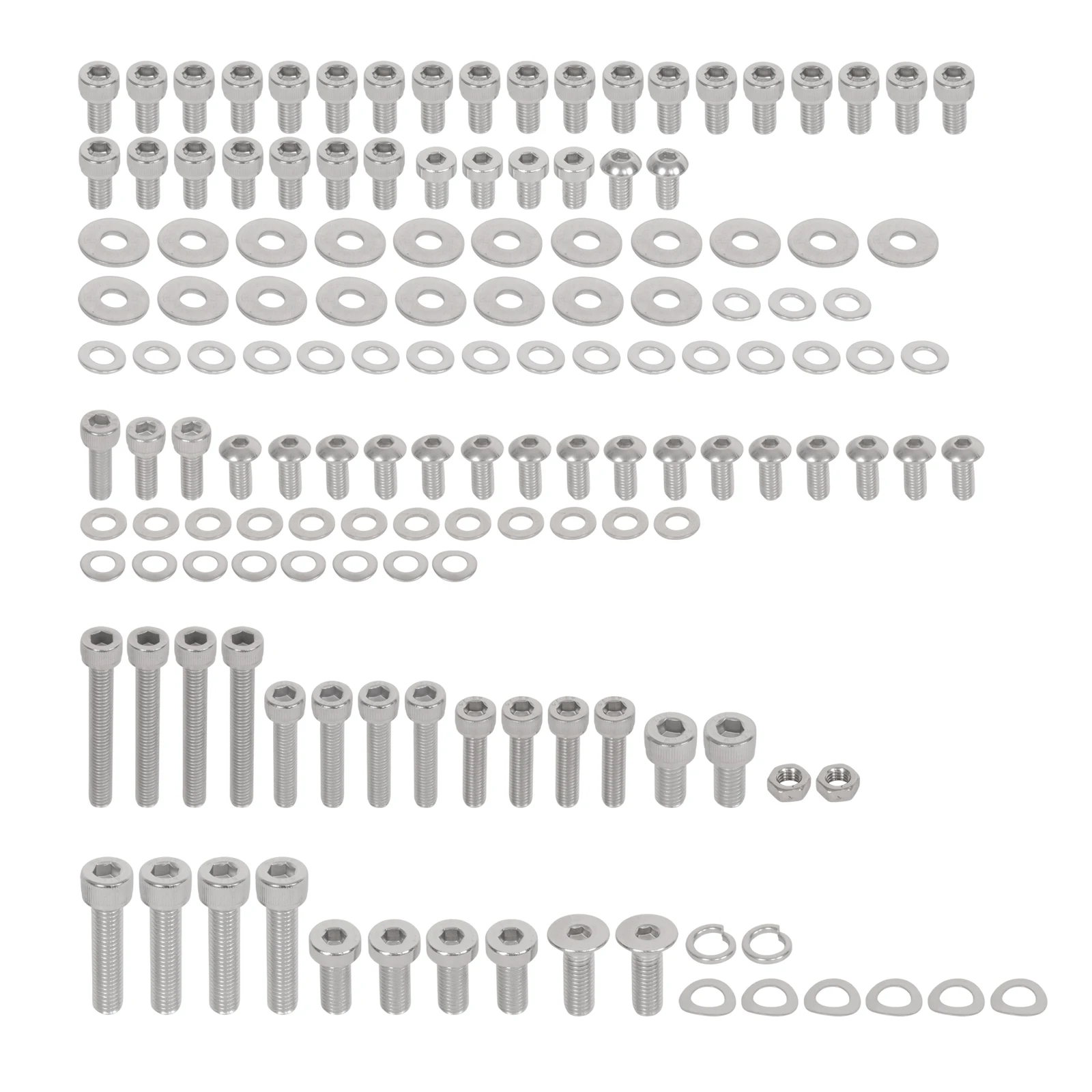 

Для BMW K100RS K100 RS 352 шт., аксессуары для мотоциклов из нержавеющей стали, комплект крепежных винтов