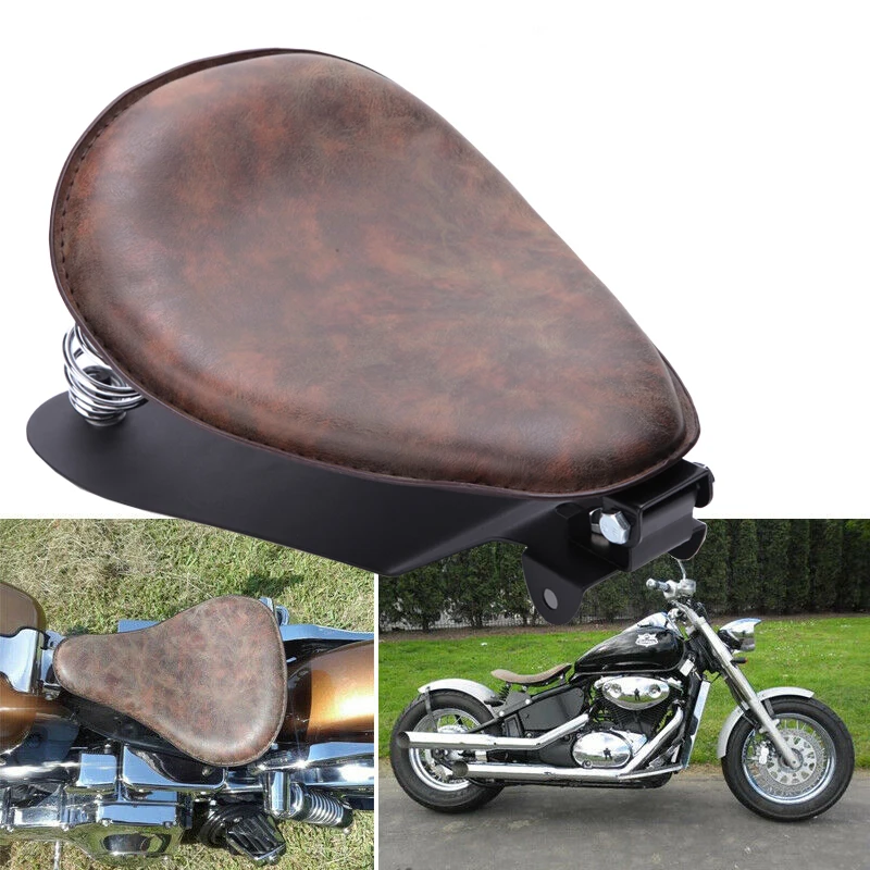 

Motorcycle 3" Solo Seat Baseplate Springs Bracket Sitting Cushion Mounting Kit For Harley Sportster Bobber Chopper Custom
