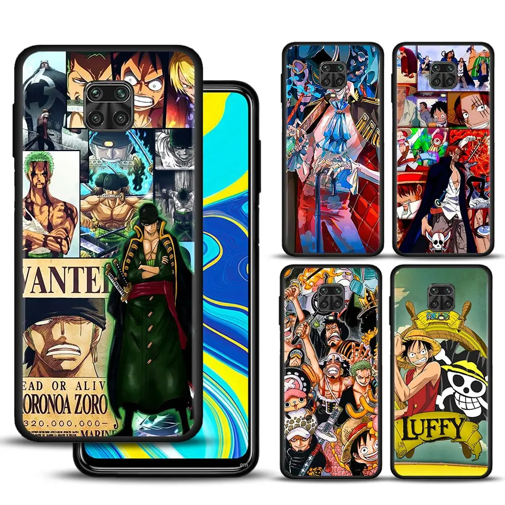 

Phone Case For Xiaomi Redmi Note 11T 10 9S 9T 9 8T 8 Cover for redmi K40 10 10c 9 9a 9c Silicon Anime One Piece Luffy and Zoro