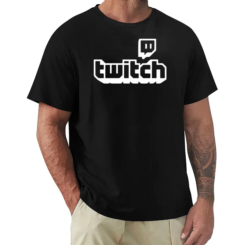 Фото Персонализированная игровая футболка для мужчин Twitch TV Huikoo, высококачественная, 100% хлопок, для стримов и вирусных видео, унисекс, подарок на День отца, для детей №1