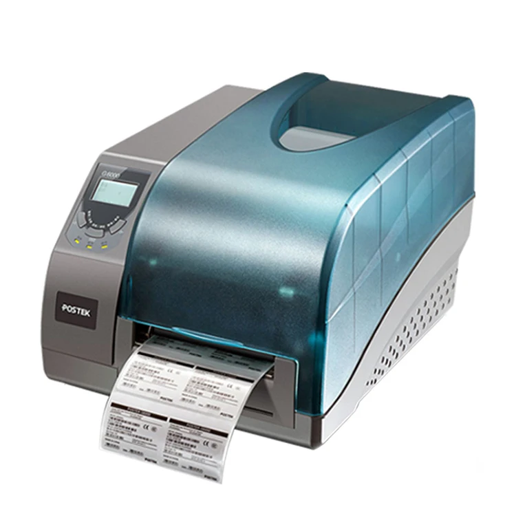 

thermal transfer with USB HD Ribbon Printer postek G6000 600dpi Thermal Transfer Barcode Label Printer