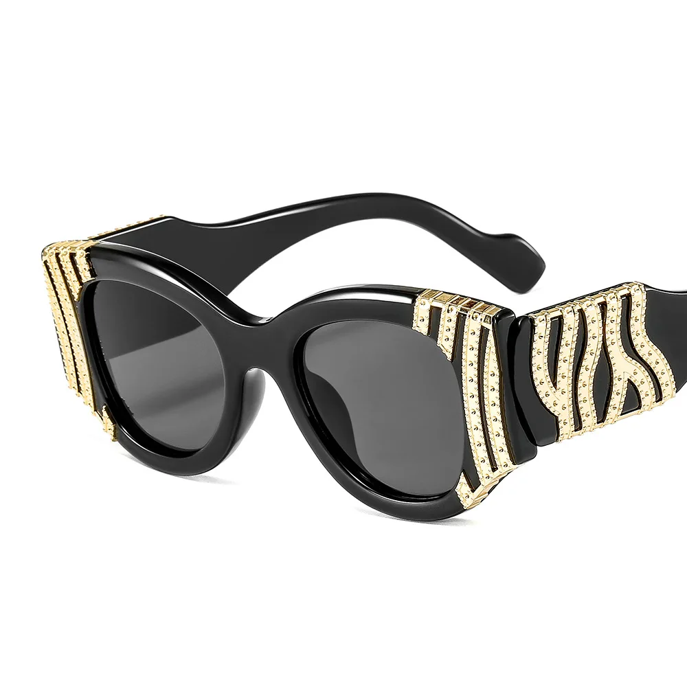 

Солнцезащитные очки в металлической оправе UV400 для мужчин и женщин, роскошные винтажные квадратные, с защитой от ультрафиолета