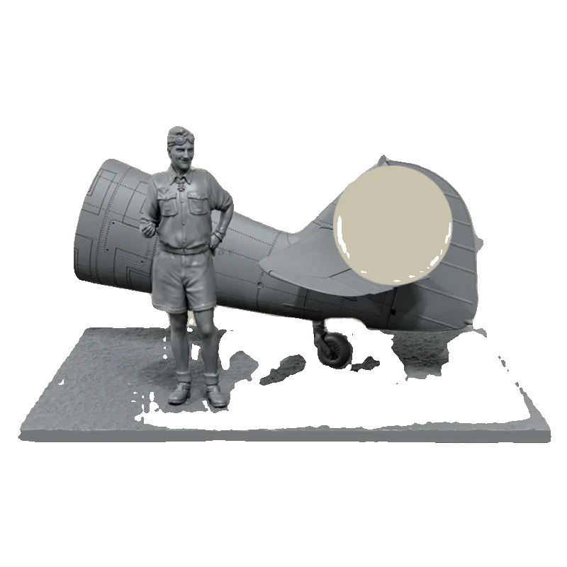 1/35 смоляные модели солдат бесцветные и самособранные строительные фигурки