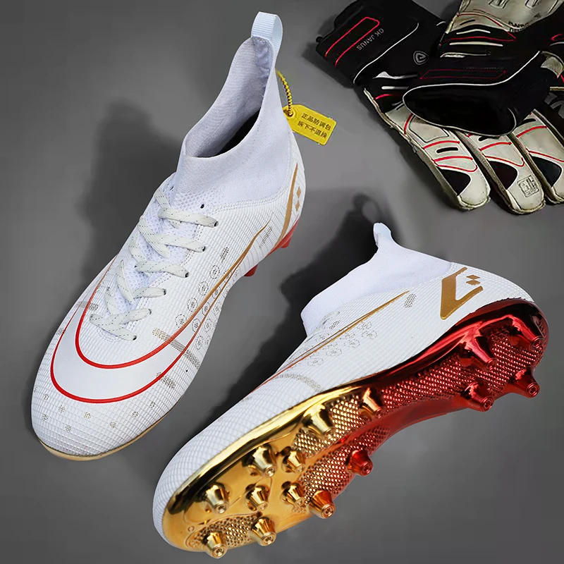 

Football Shoes for Boys High-quality Artificial Grass Original Mens Society Football Boot Long Spikes Training Soccer Shoes Men